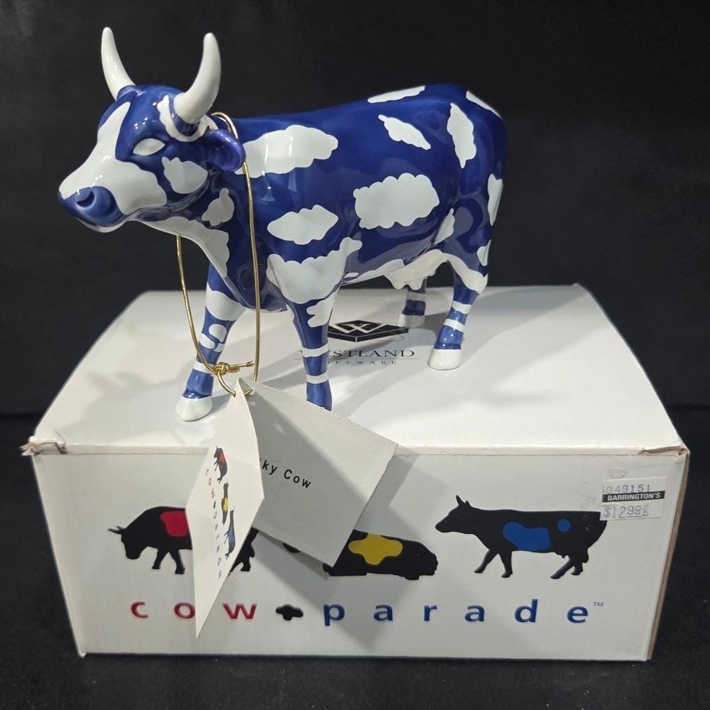 Cow Parade Sky Cow Figurine, Westland Giftware, Collectible #9151, No Box/Tag